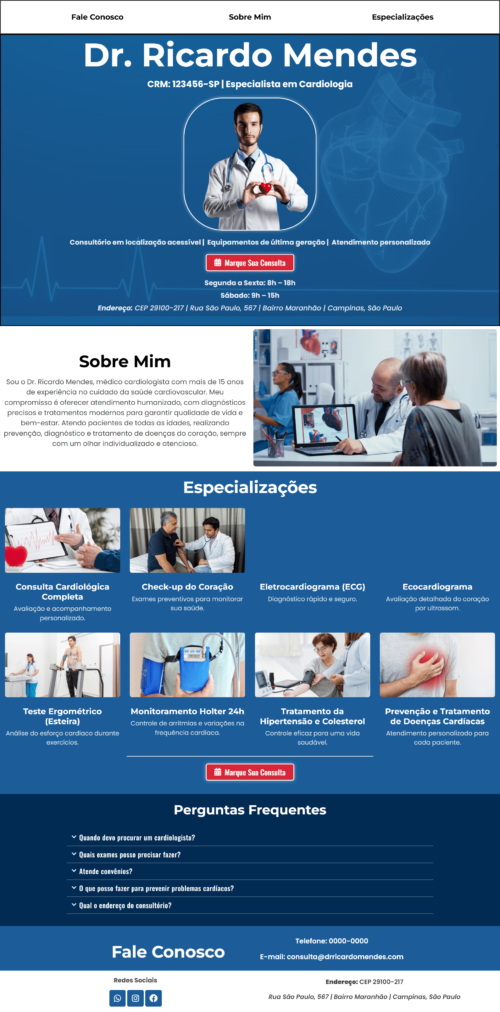 Template Médico Cardiologista (PERSONALIZADO) - Imagem 2