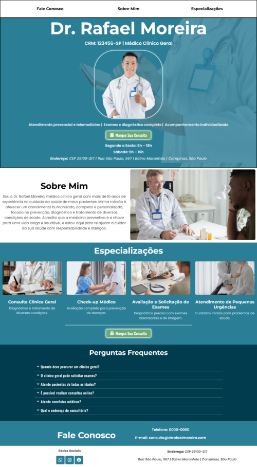 Template Médico Clínico Geral (PERSONALIZADO) - Imagem 2