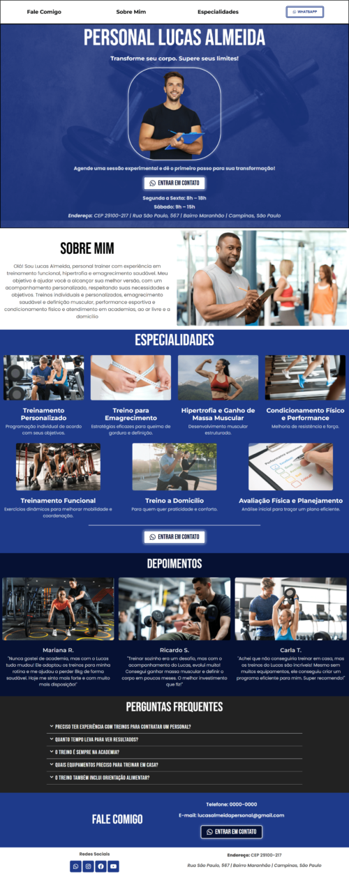 Template Personal Trainer (PERSONALIZADO) - Imagem 2