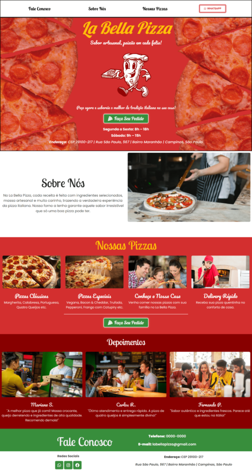Template Pizzaria (PERSONALIZADO) - Imagem 2